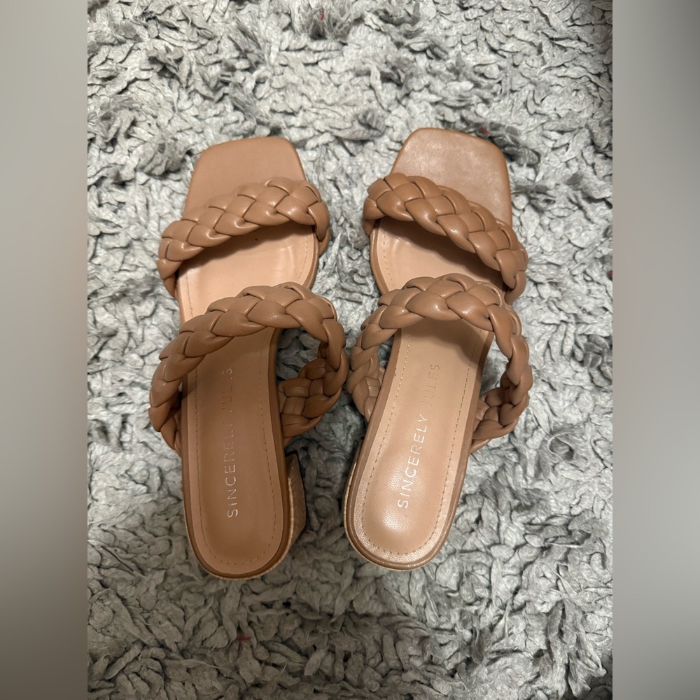Sincerely Jules Tan Braided Women's Sandals